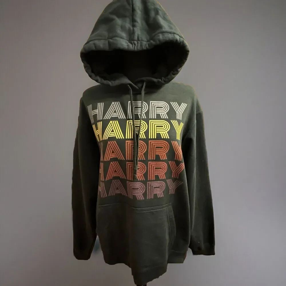 Harry Styles Sweater L Womens Black Hoodie Hooded Sweatshirt - Picture 1 of 7